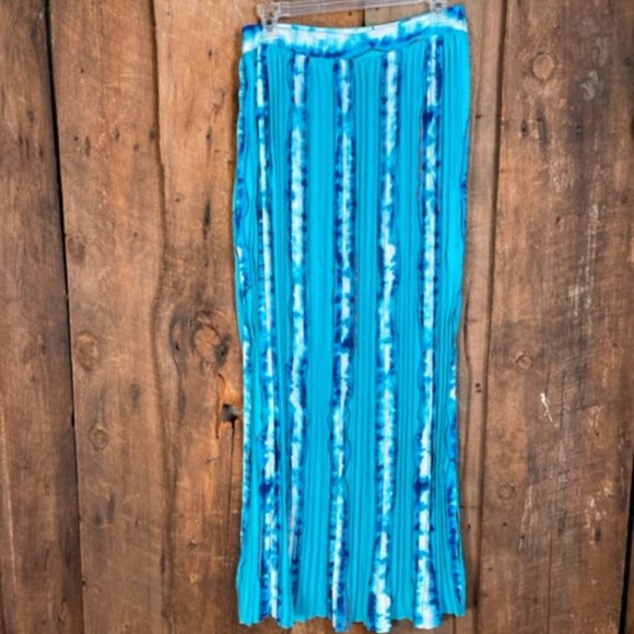 White House Black Market Pleated Tie-Dye Maxi Skirt - Size 4 - NWT - Picture 9 of 17
